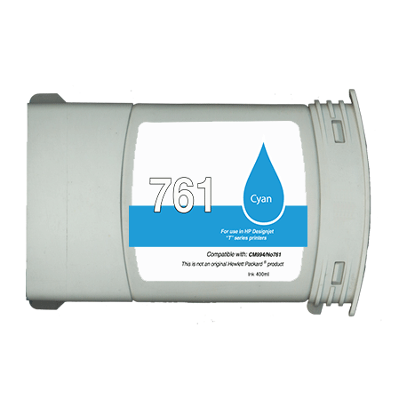HP CM994A / 761 Cartouche d'encre Cyan Remanufacturé